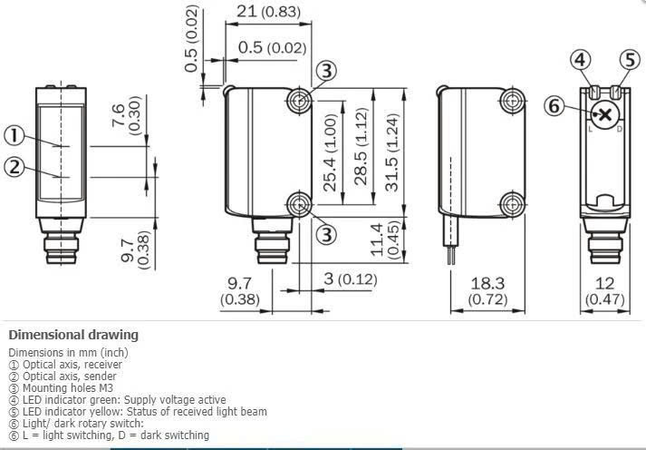Cảm biến quang GTB6-P1211